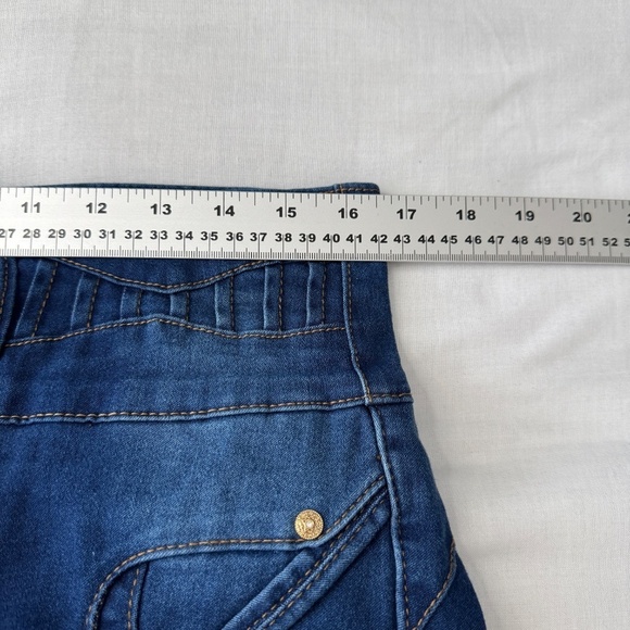 TUSH PUSH Jeans Women's Blue Jeans Size 17 High Waisted Retro Stretch - Picture 11 of 16